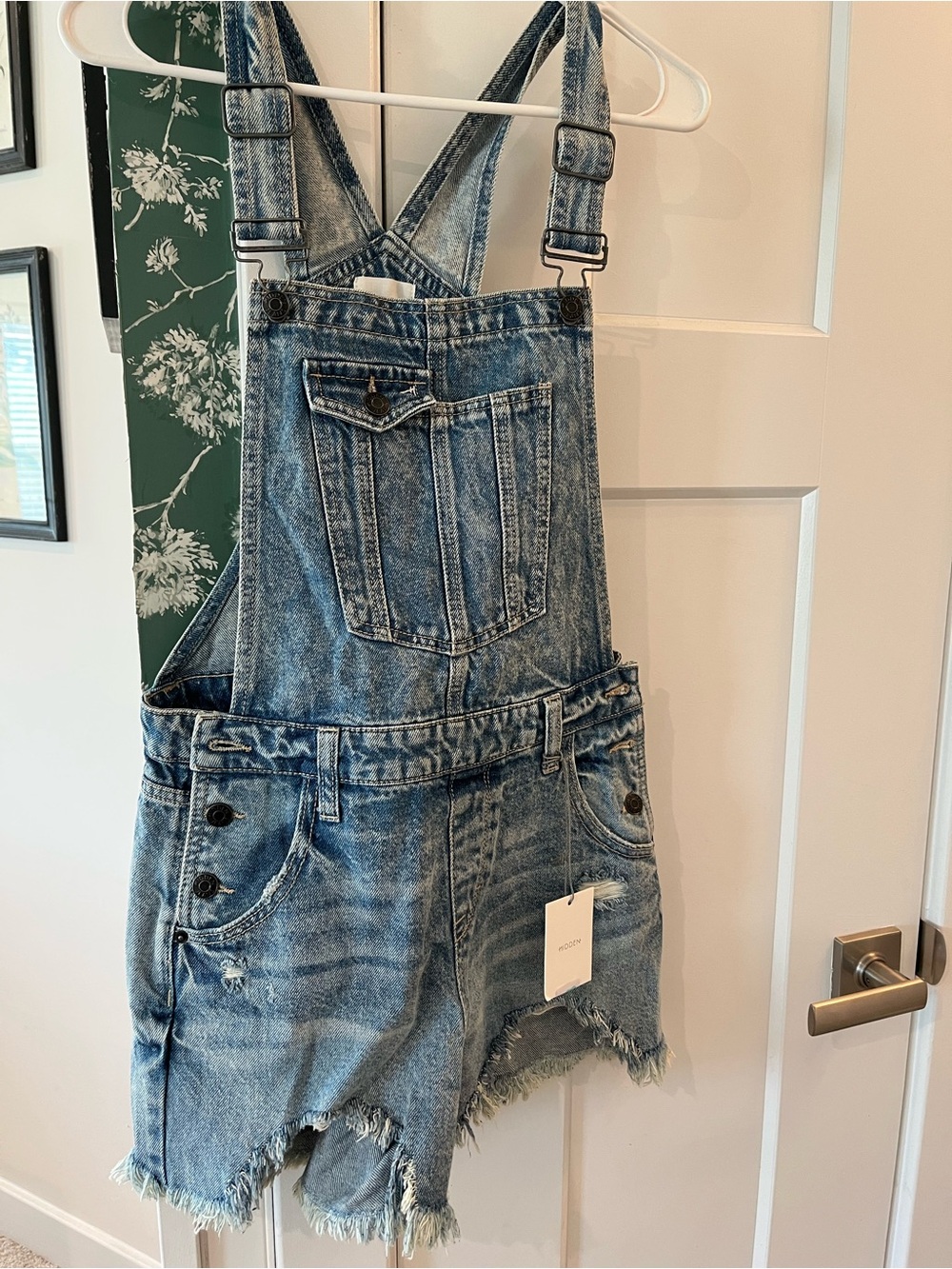 NWT HIDDEN Denim Short Overalls